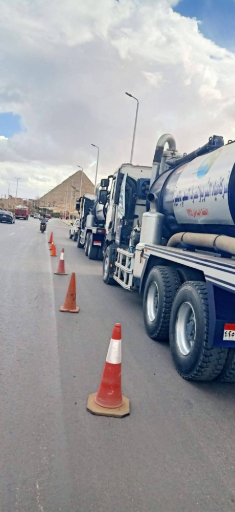 مياه الشرب بالجيزة ترفع درجة الاستعداد القصوى لمواجهة موجة الطقس السيئ